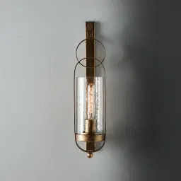 Julio Antique Gold Hanging Wall Light