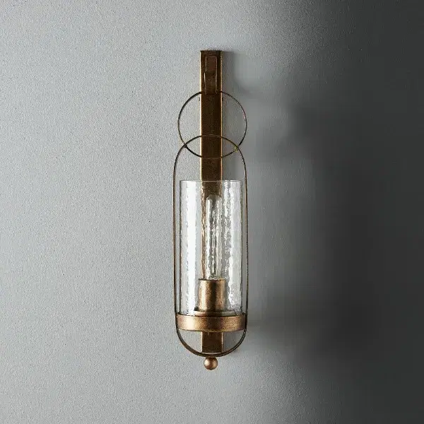 Julio Antique Gold Hanging Wall Light