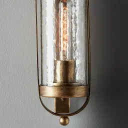 Julio Antique Gold Hanging Wall Light
