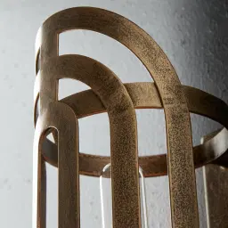 Damon Antique Gold Metal Wall Light