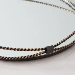 Natalia Gilded Dark Bronze Rope Tray