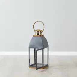 Stefan Black Stainless Steel Lantern - Medium