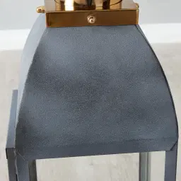 Stefan Black Stainless Steel Lantern - Medium