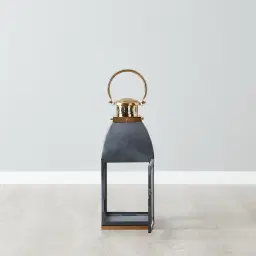 Stefan Black Stainless Steel Lantern - Medium