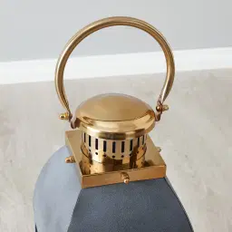 Stefan Black Stainless Steel Lantern - Medium