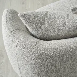 Everett Sea Grey Boucle 3 Seater Sofa