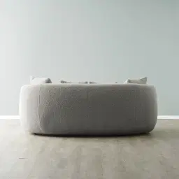 Everett Sea Grey Boucle 2 Seater Sofa