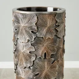 Posy Elongated Antique Gold Vase - Small