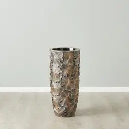 Posy Elongated Antique Gold Vase - Small