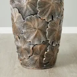 Posy Elongated Antique Gold Vase - Large