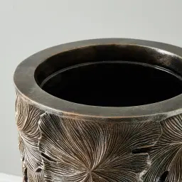 Posy Elongated Antique Gold Vase - Large