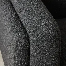 Clementine Black Boucle 3-Seater Sofa