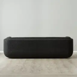 Clementine Black Boucle 3-Seater Sofa