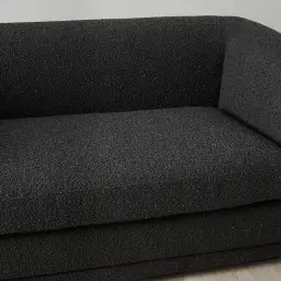 Clementine Black Boucle 2-Seater Sofa