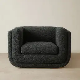 Clementine Black Boucle Occasional Chair