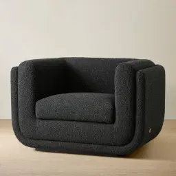 Clementine Black Boucle Occasional Chair
