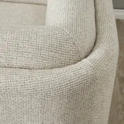 Clementine Dove Grey Woven 3-Seater Fabric Sofa