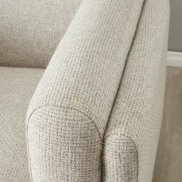 Clementine Dove Grey Woven 3-Seater Fabric Sofa