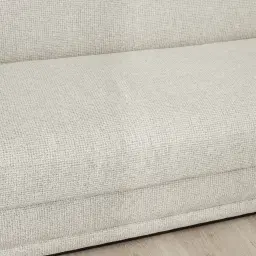 Clementine Dove Grey Woven 3-Seater Fabric Sofa