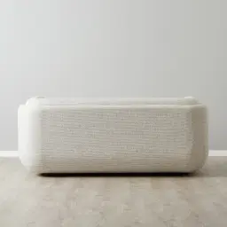 Clementine Dove Grey Woven 2-Seater Fabric Sofa