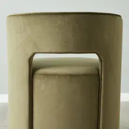 Sutton Olive Green Velvet Swivel Dining Chair