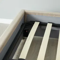 Jacques Beige Velvet King Bed-Brushed Champagne Gold Frame