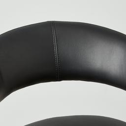 Moulin Black Vegan Leather 66cm Counter Stool - Brushed Gold Legs