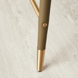 Moulin Sage Green Vegan Leather 66cm Counter Stool - Brushed Gold Legs 	