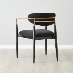 Amy Black Fabric Dining Chair
