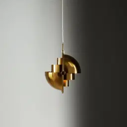 Selene Brushed Gold Metal Chandelier - 28 cm Brushed Gold Metal Shade