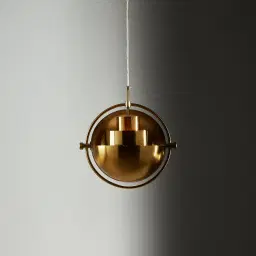 Selene Brushed Gold Metal Chandelier - 28 cm Brushed Gold Metal Shade