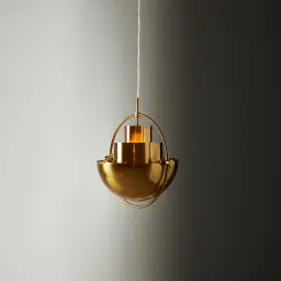Selene Brushed Gold Metal Chandelier - 38 cm Brushed Gold Metal Shade