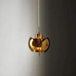 Selene Brushed Gold Metal Chandelier - 38 cm Brushed Gold Metal Shade