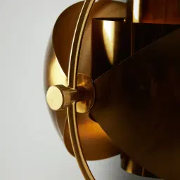 Selene Brushed Gold Metal Chandelier - 38 cm Brushed Gold Metal Shade