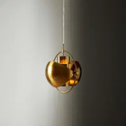 Selene Brushed Gold Metal Chandelier - 38 cm Brushed Gold Metal Shade