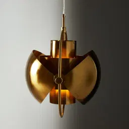 Selene Brushed Gold Metal Chandelier - 38 cm Brushed Gold Metal Shade