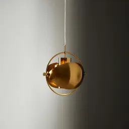 Selene Brushed Gold Metal Chandelier - 38 cm Brushed Gold Metal Shade