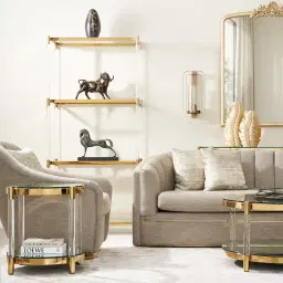Auryn Gold Stainless Steel Side Table