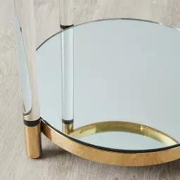 Auryn Gold Stainless Steel Side Table