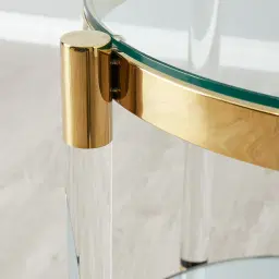 Auryn Gold Stainless Steel Side Table