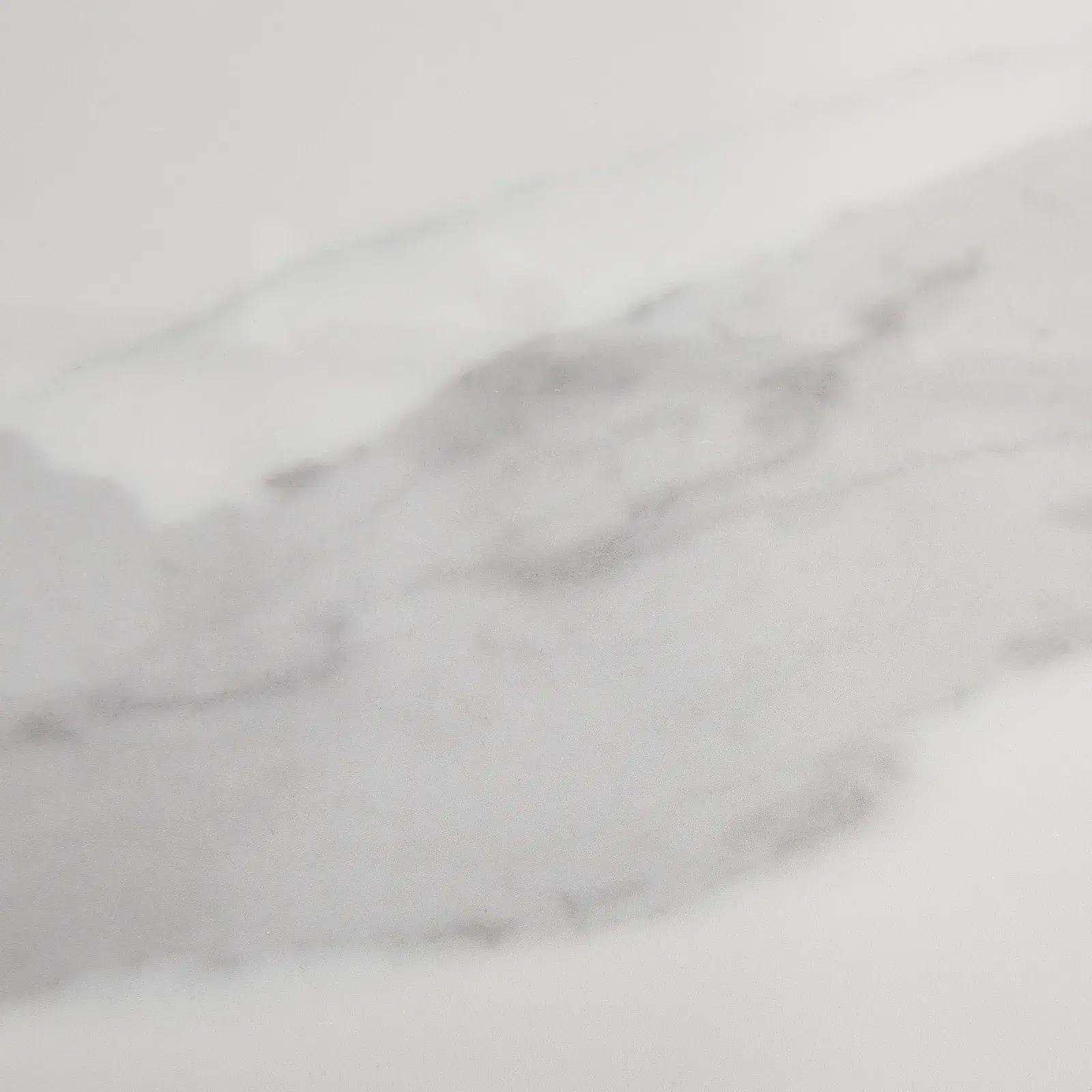 Aspen III White Sintered Stone Dining Table - Matte Black Legs