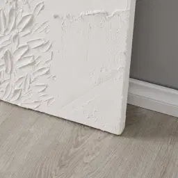 White Textured Abstract Painting