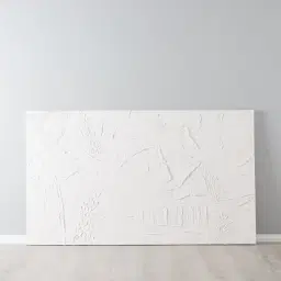White Textured Abstract Painting