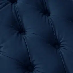 Vogue Navy Blue Velvet Ottoman