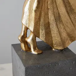 Nina Ballerina Gold Resin Decorative