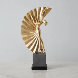 Nina Ballerina Gold Resin Decorative