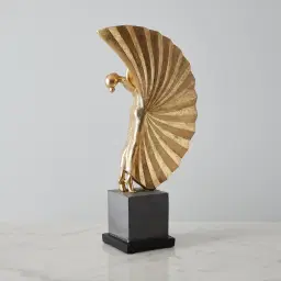 Nina Ballerina Gold Resin Decorative