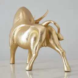 Zoro Bull Gold Resin Decorative
