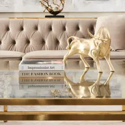 Zoro Bull Gold Resin Decorative