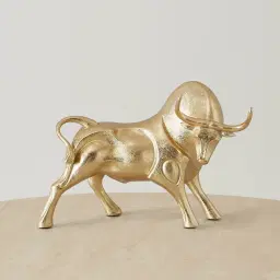 Zoro Bull Gold Resin Decorative